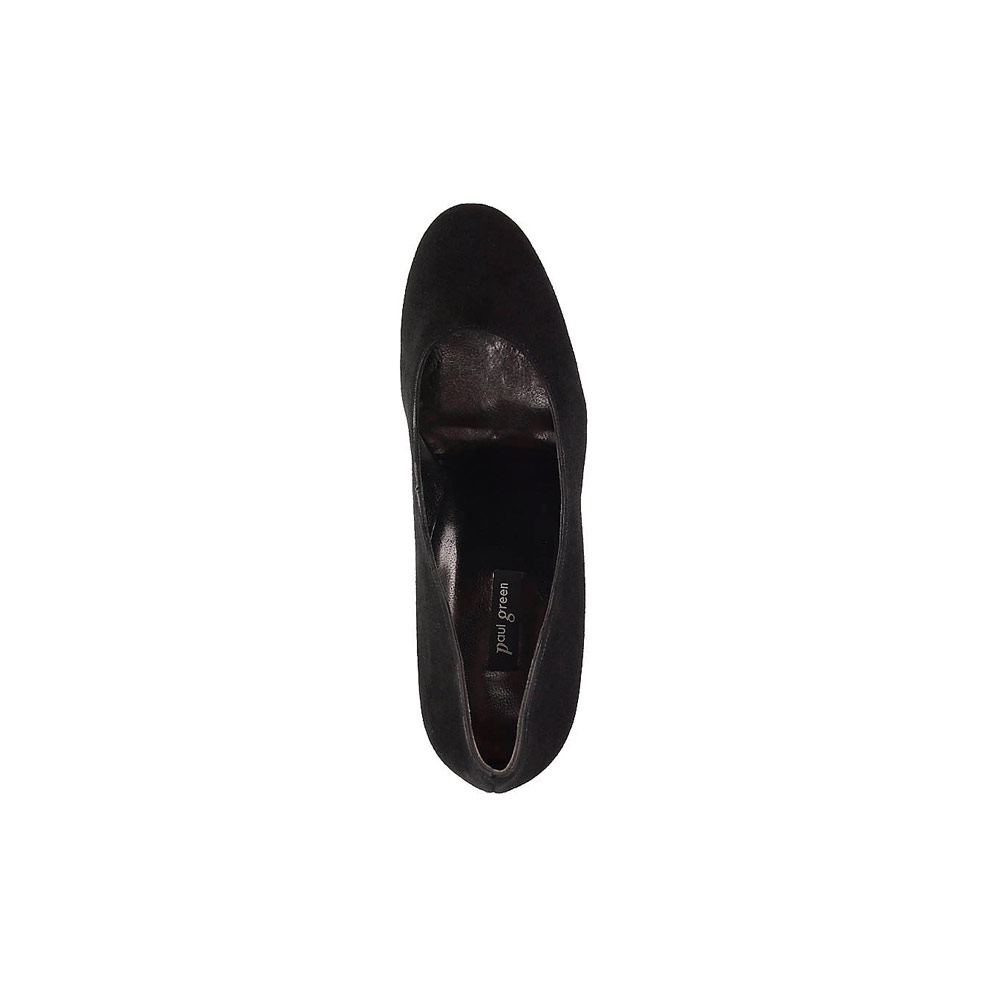 Paul Green | Diana | suede court shoe with block heel | jojo Boutique