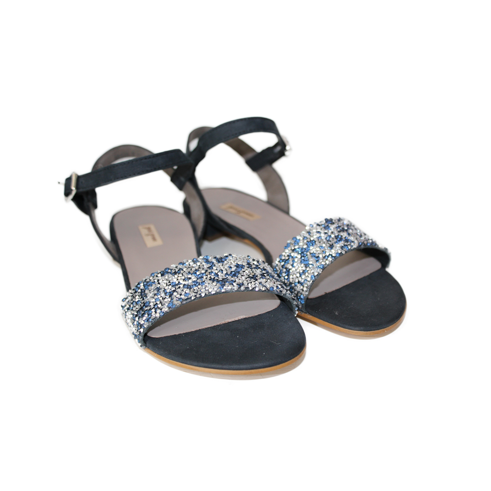 sparkly sandals flat uk