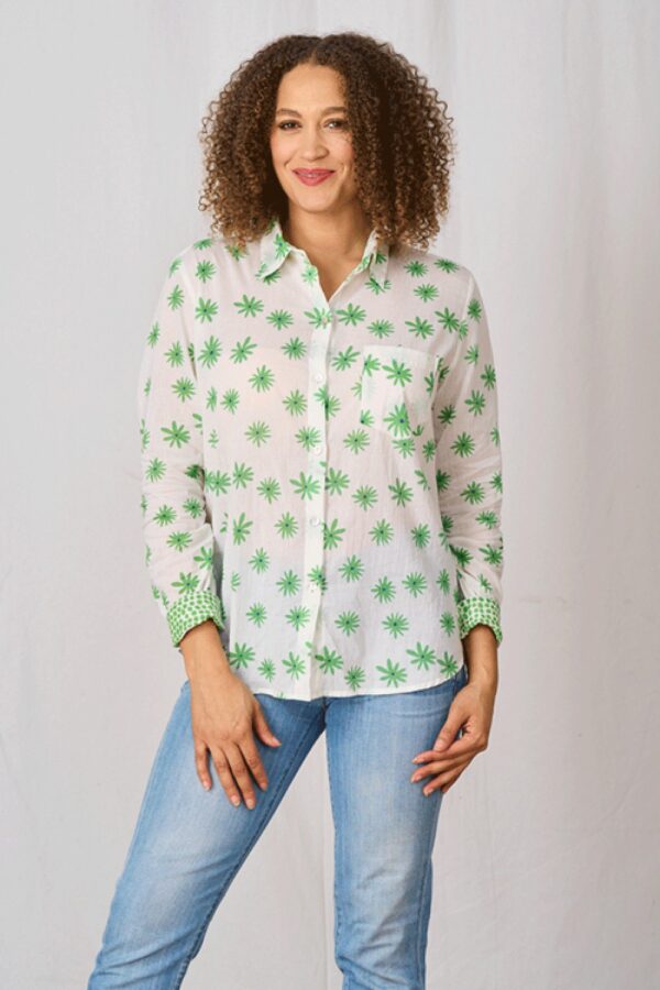 Amalfi Green cotton shirt luella