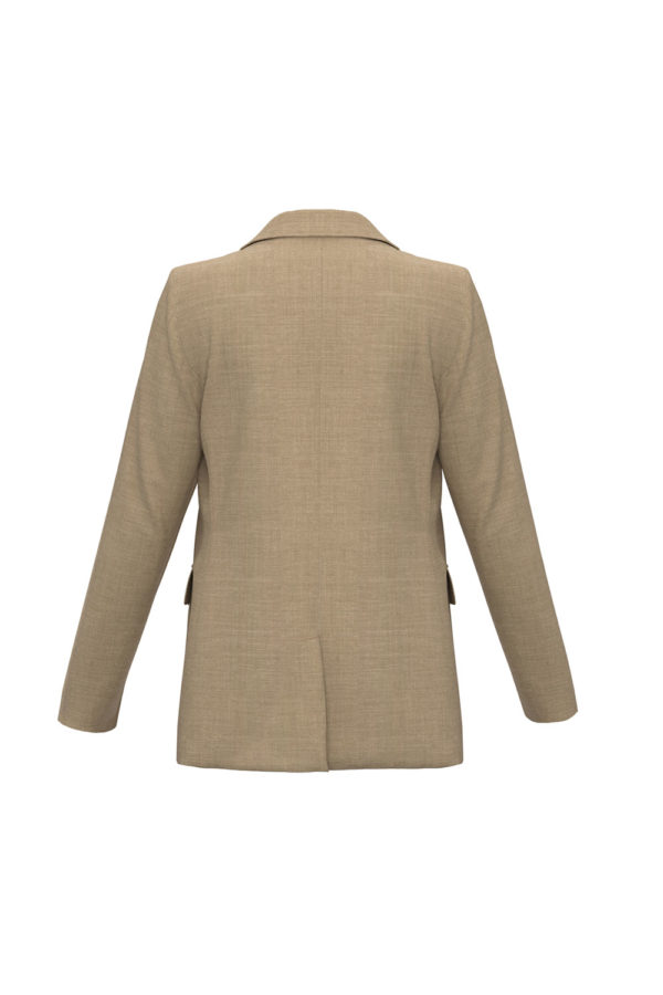 EMME beige jacket back view