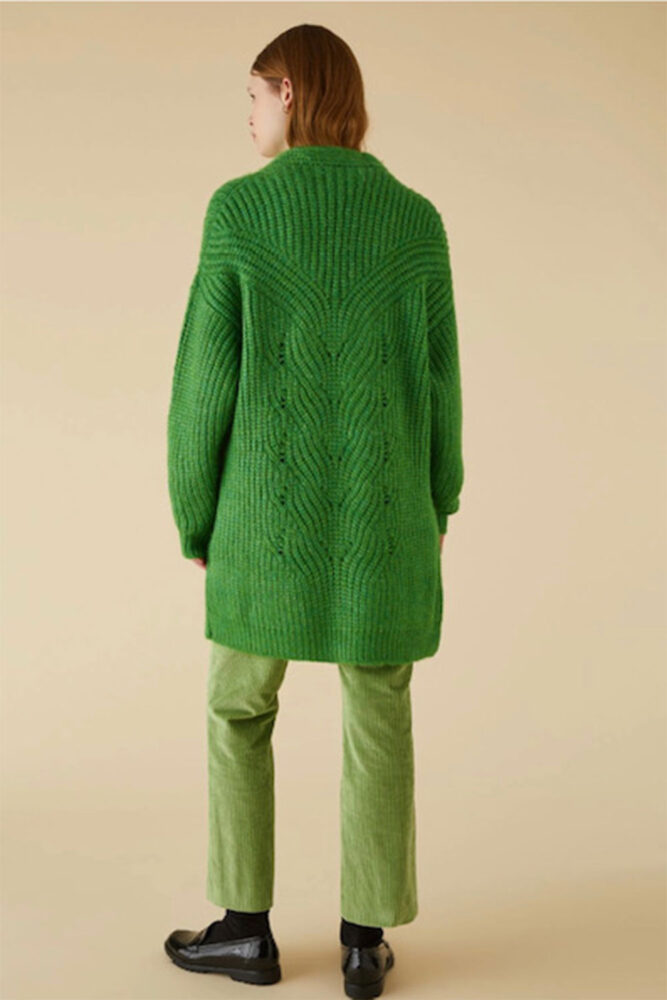 EMME green cardi back