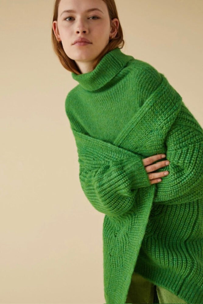 EMME green oversized cardi