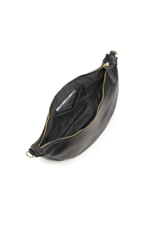 Elie Beaumont black leather hobo bag2