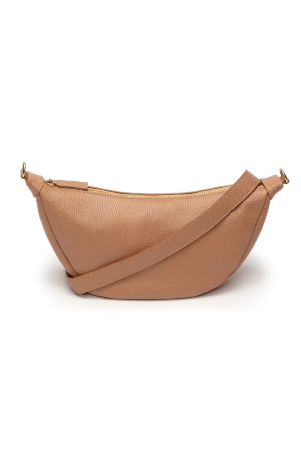 Elie Beaumont camel leather hobo bag1