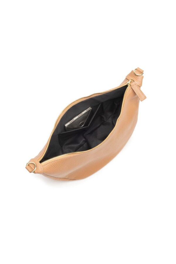 Elie Beaumont camel leather hobo bag2