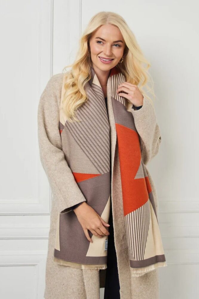 Elie Beaumont geometric brick scarf