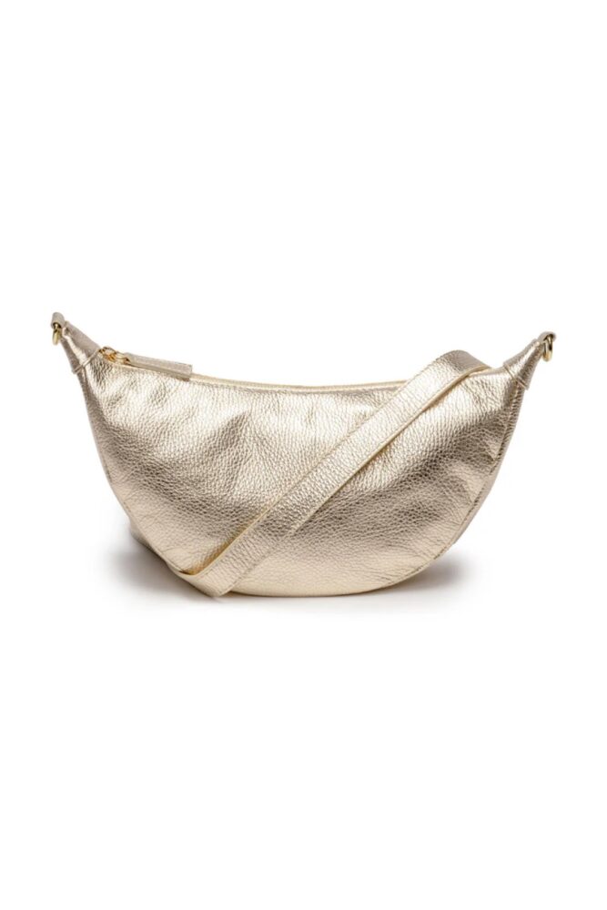 Elie Beaumont gold hobo bag1