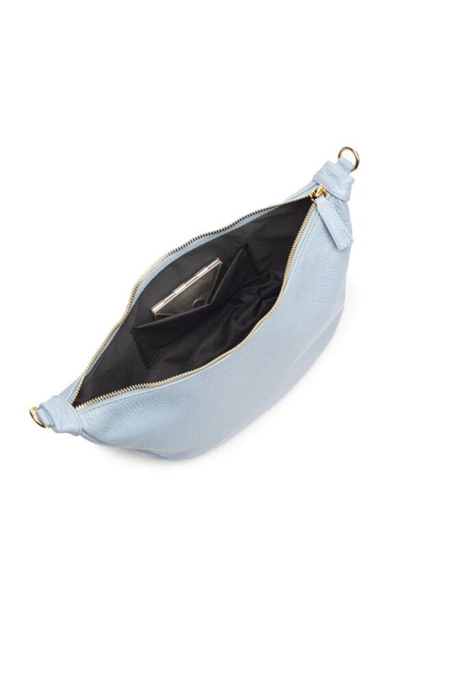 Elie Beaumont powder blue leather hobo bag2