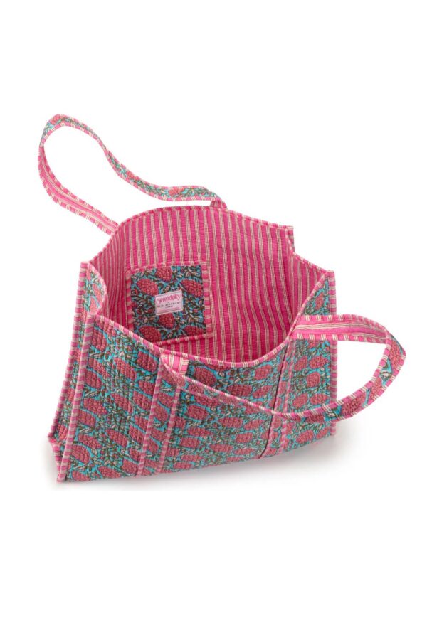 Elie Beaumont serendipity Cotton tote blue peony2