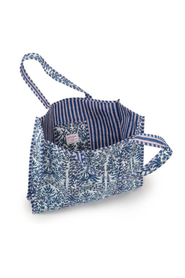 Elie Beaumont serendipity Cotton tote blue reef2