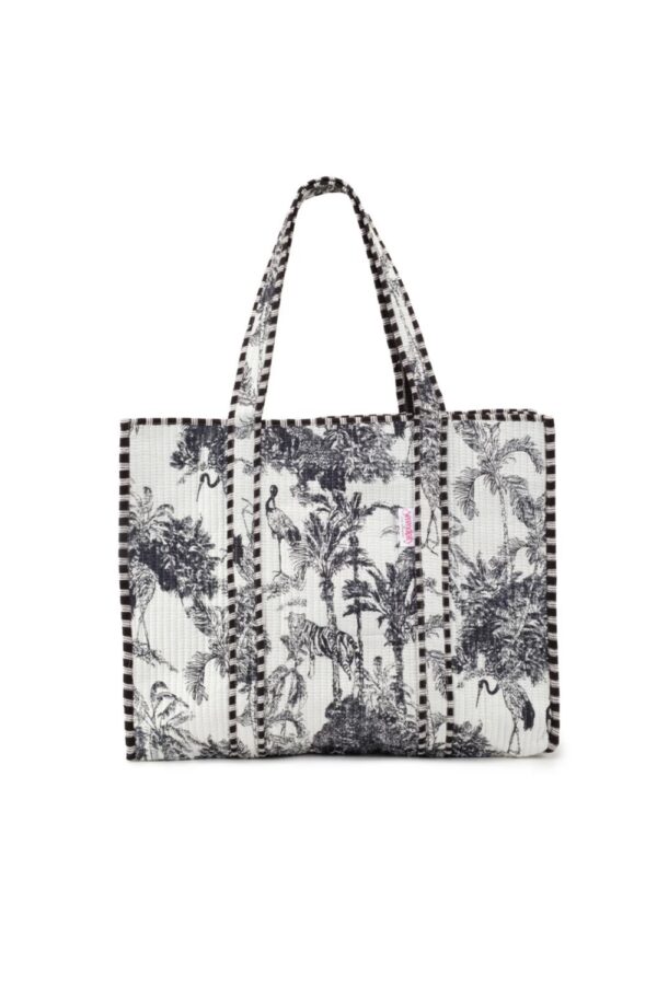 Elie Beaumont serendipity Cotton tote crane Print1