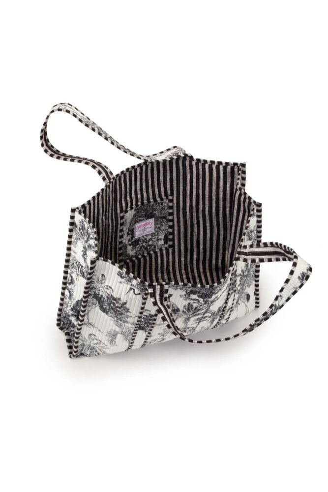 Elie Beaumont serendipity Cotton tote crane Print2