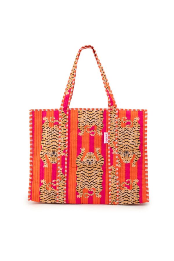 Elie Beaumont serendipity Cotton tote tibetan tiger1