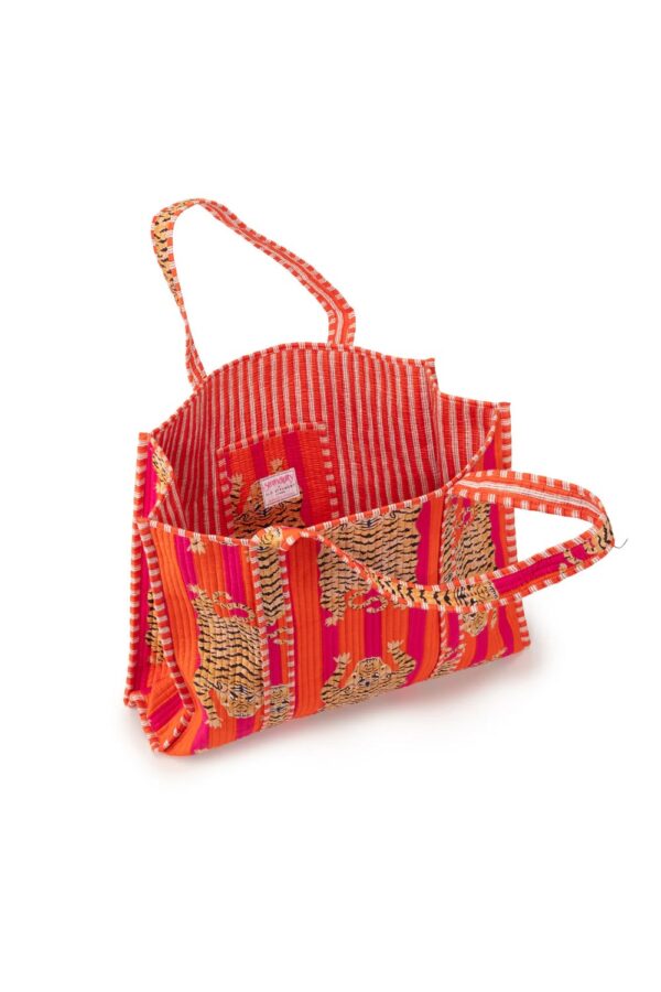 Elie Beaumont serendipity Cotton tote tibetan tiger2