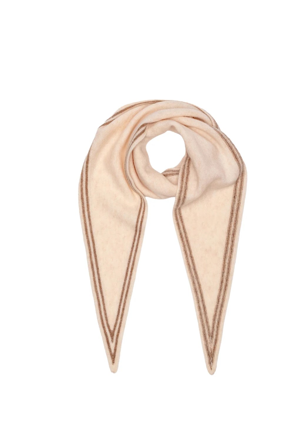 Elie Beaumont triangle wool neck scarf oat1