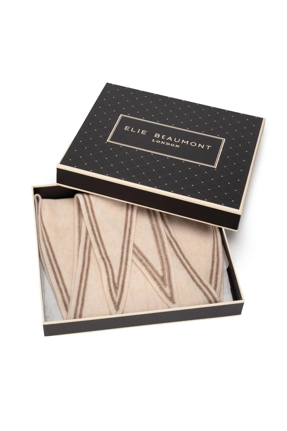 Elie Beaumont triangle wool neck scarf oat2