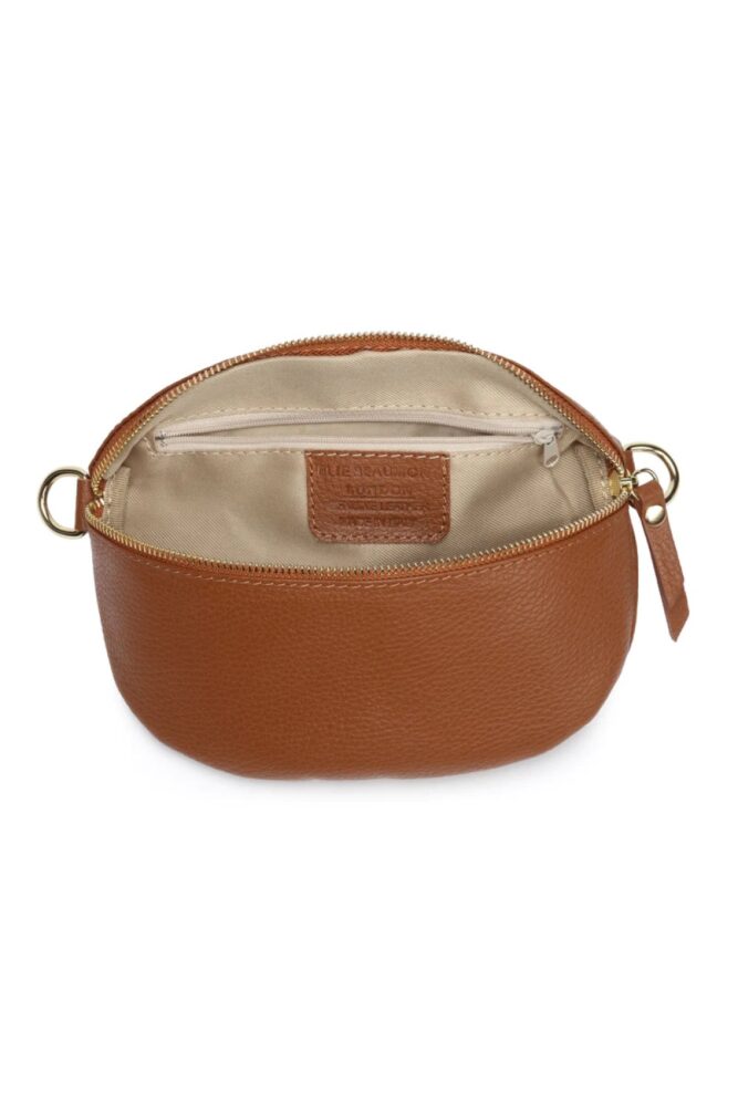 ElieBeaumont tan leather sling bag2