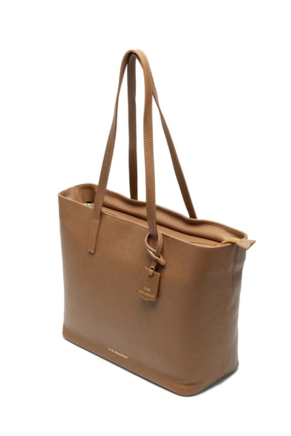 ElieBeaumont tan leather tote bag2