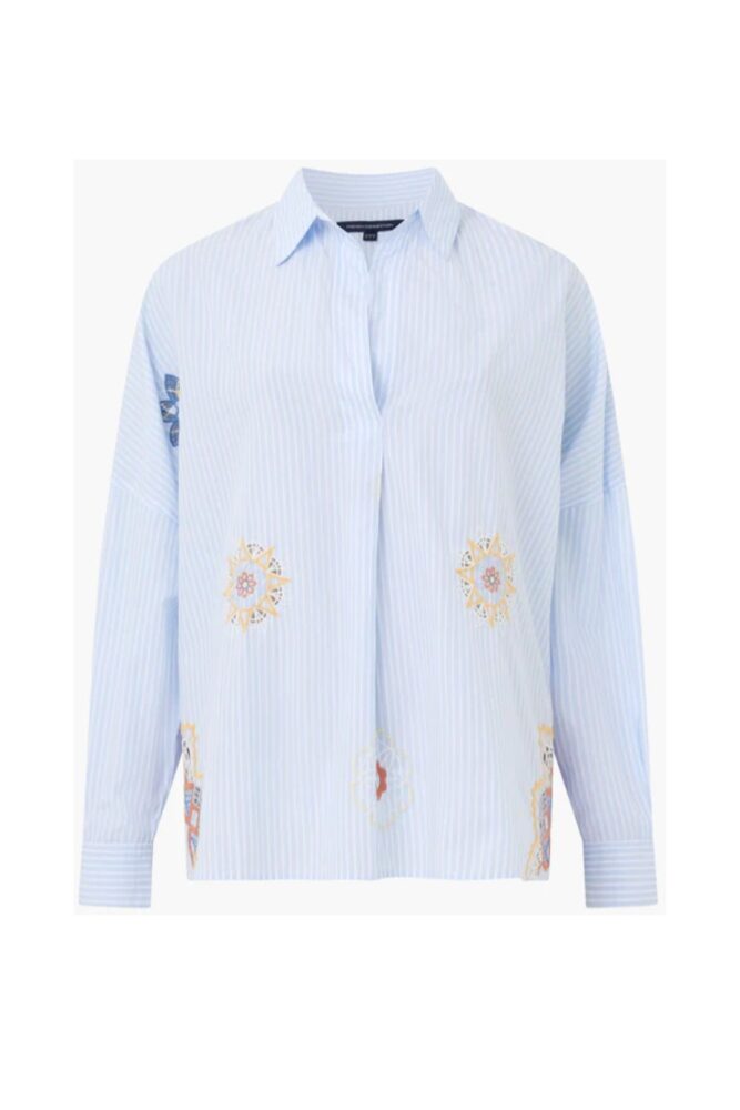 French connection rhodes stripe shirt 72WNG 1