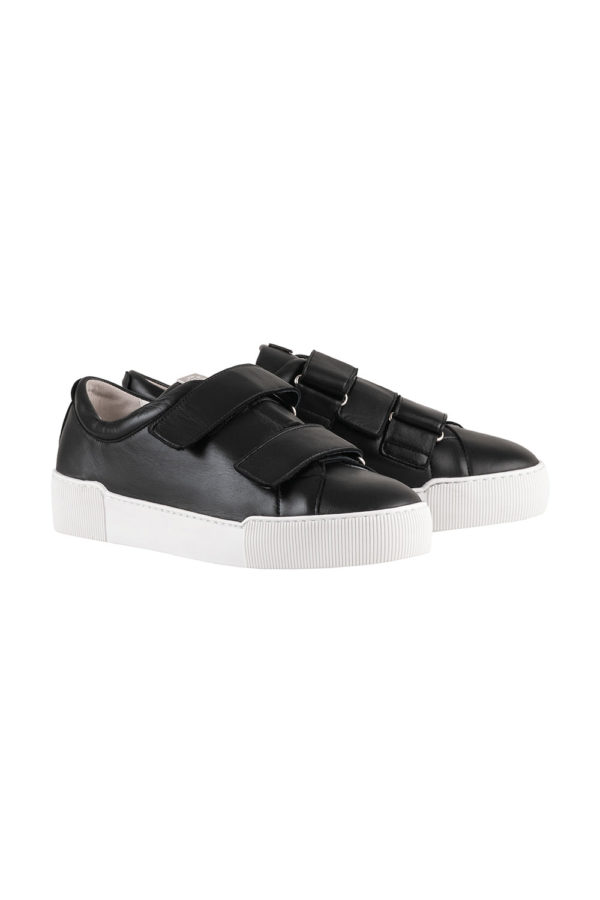Hogl Pair black leather trainers 3 103630 0100