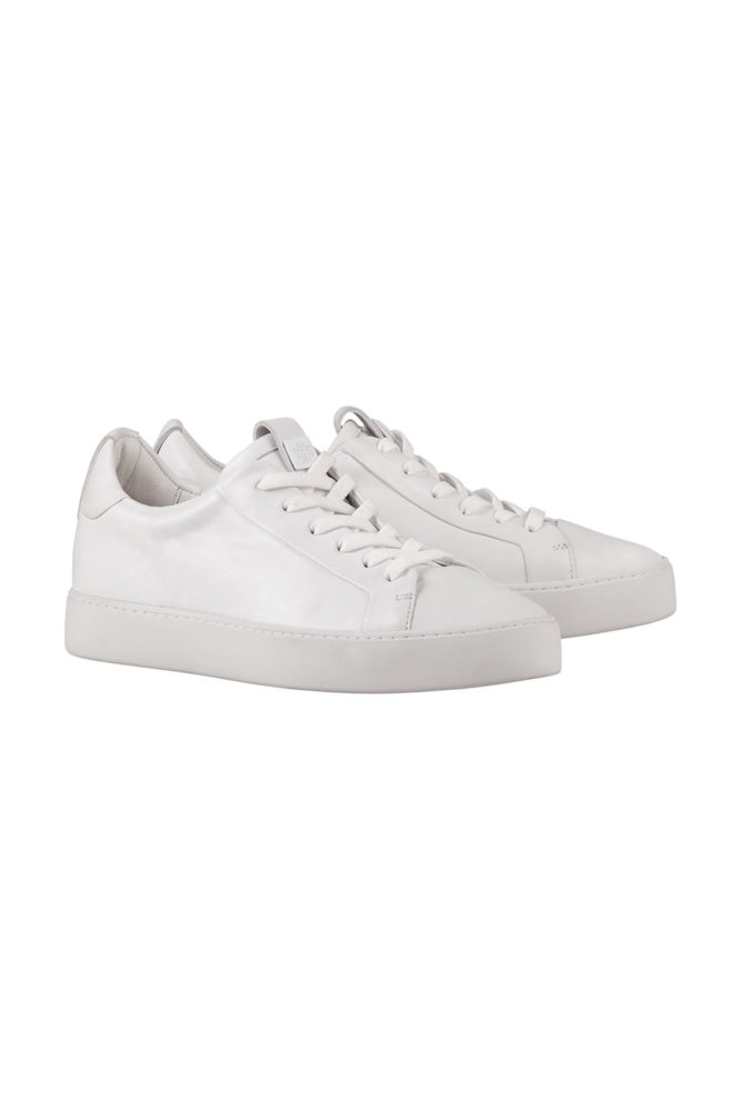 Hogl Pair of White Leather Retro Sneakers 4 10 0310