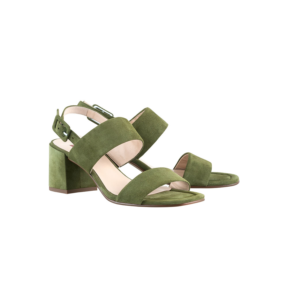 moss green high heels