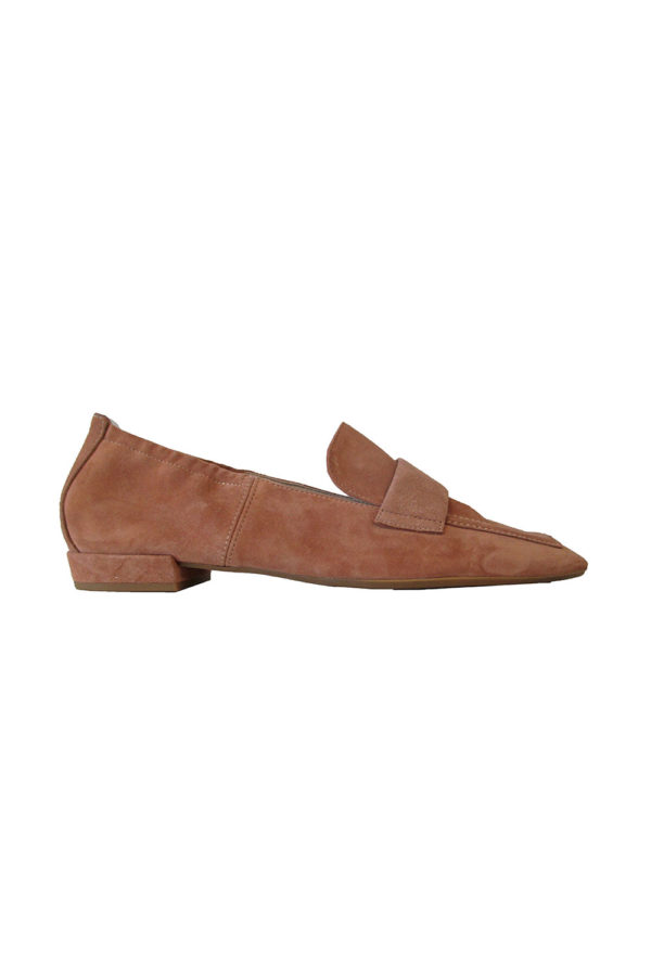 Hogl suede loafer in almond 3 101722 9300