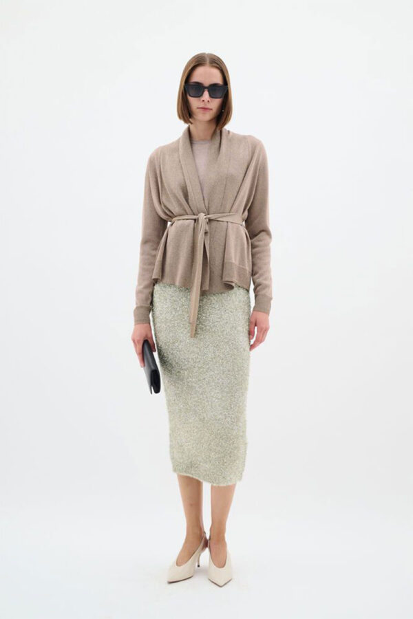 IW Thani cardigan in gold