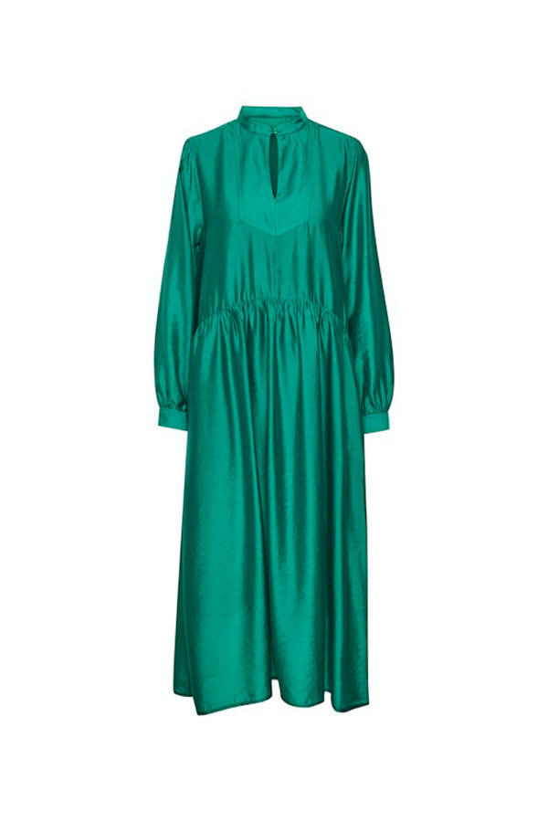 InWear Maxi silky teal green Melena dress 30107085