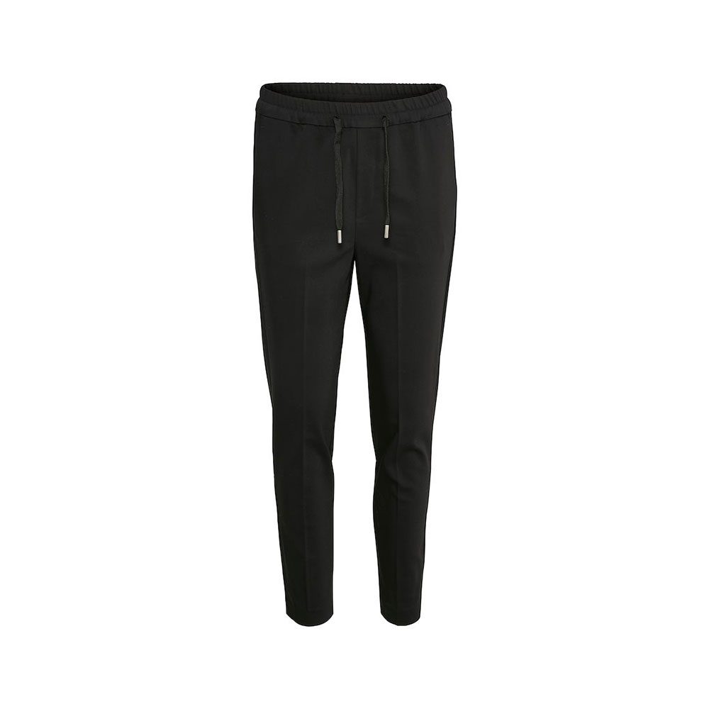 InWear : Zella Black Pull on Pants - relaxed fit at jojo Boutique
