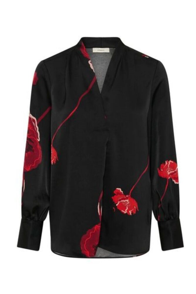 InWear dawn black poppy blouse2