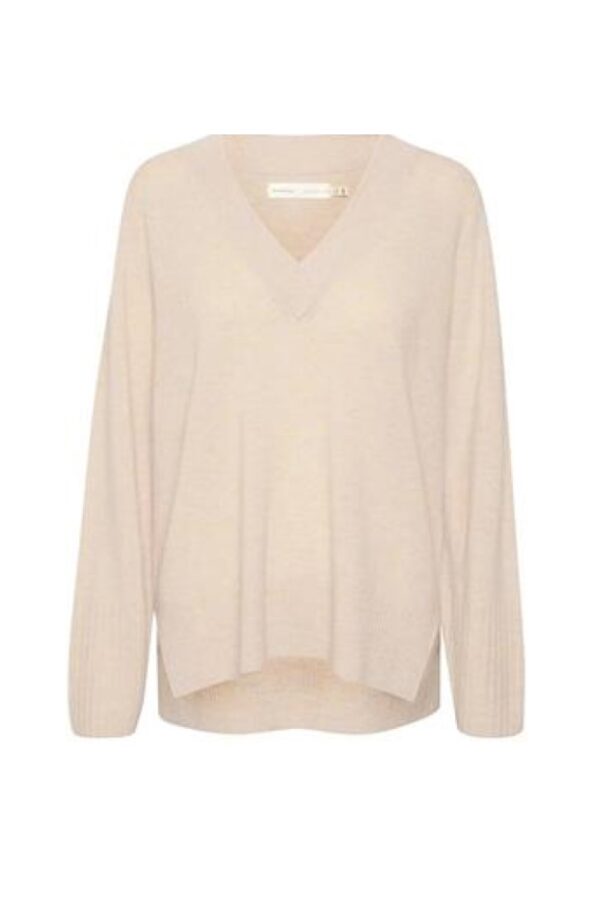 Inwear monika vneck pullover eggshellmain