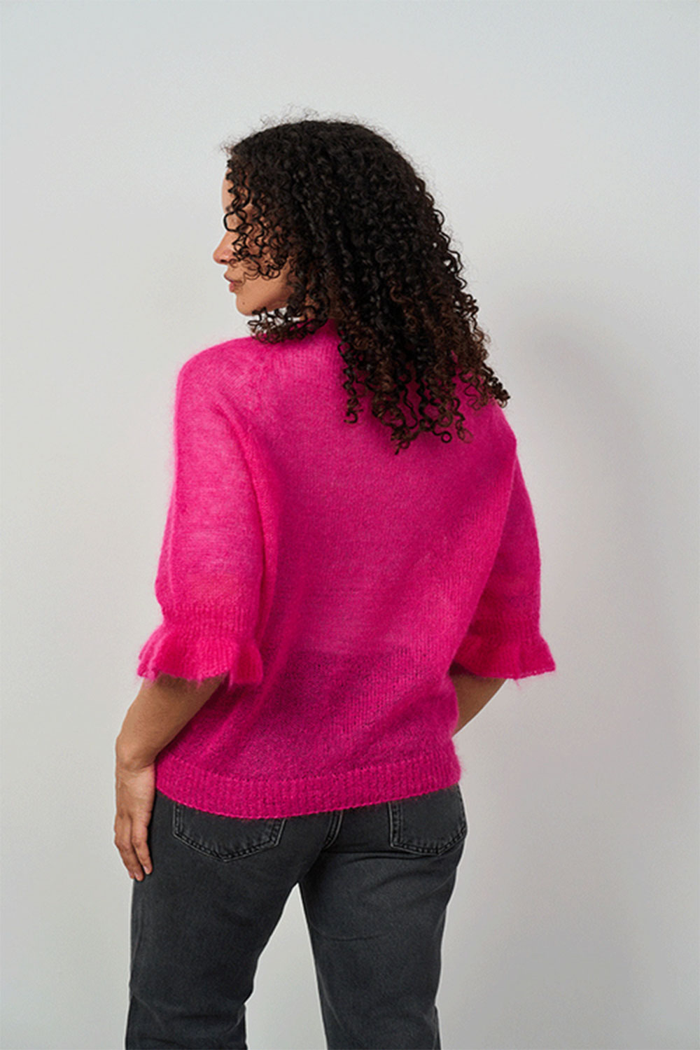 Luella Bright Pink Mohair sweater