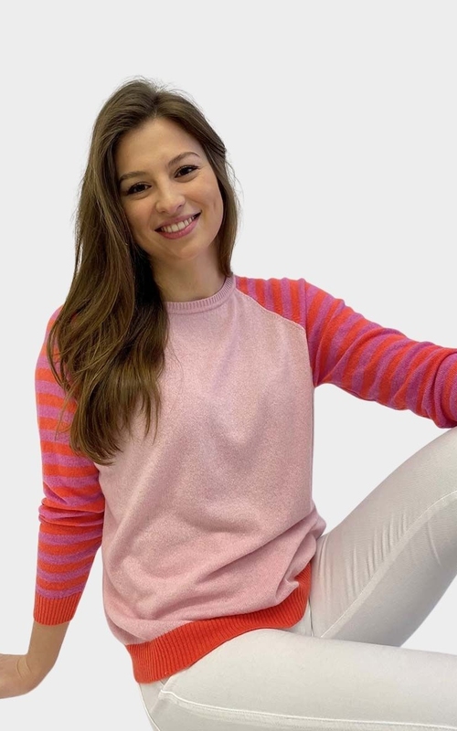 Luella Cashmere Cielle Jumper Pink 2