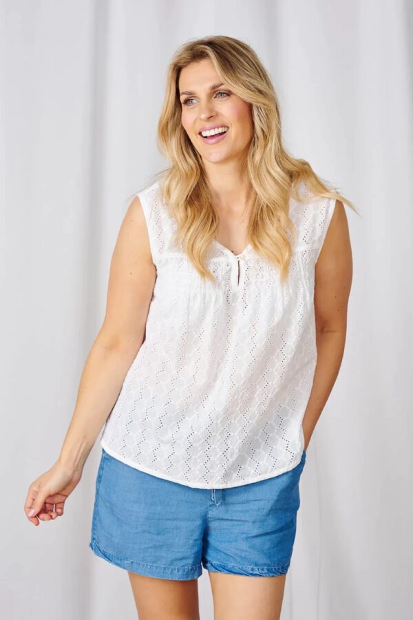 Luella Freya Top White