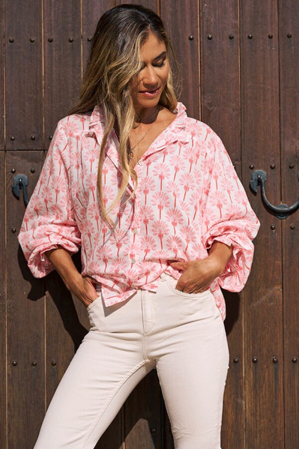 Luella Olba Ruffle White Red