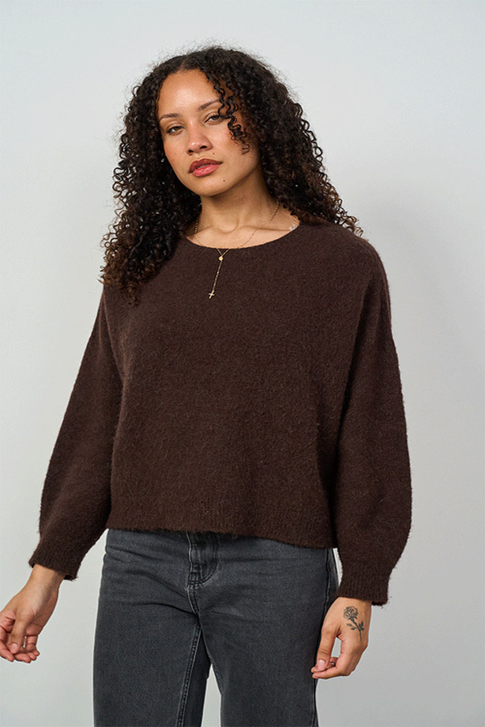 Luella Plocton chocolate Mohair