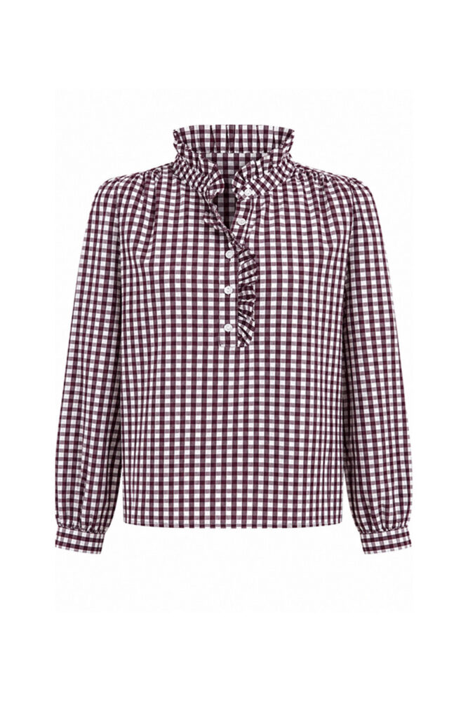 Luella Plum Braemar Cotton blouse
