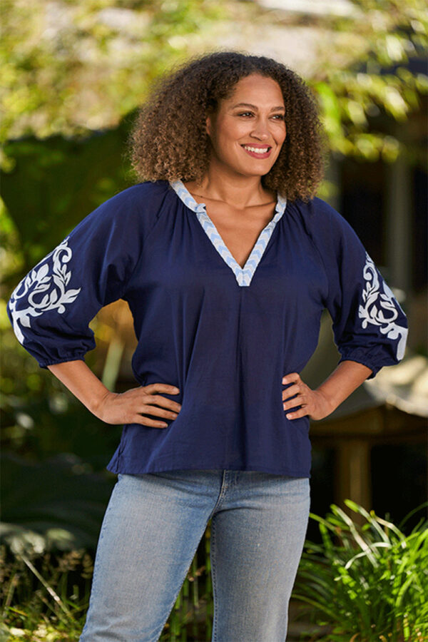 Luella Sorrento blouse Navy