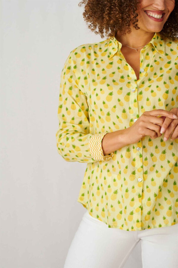 Luella Yellow pineapple shirt