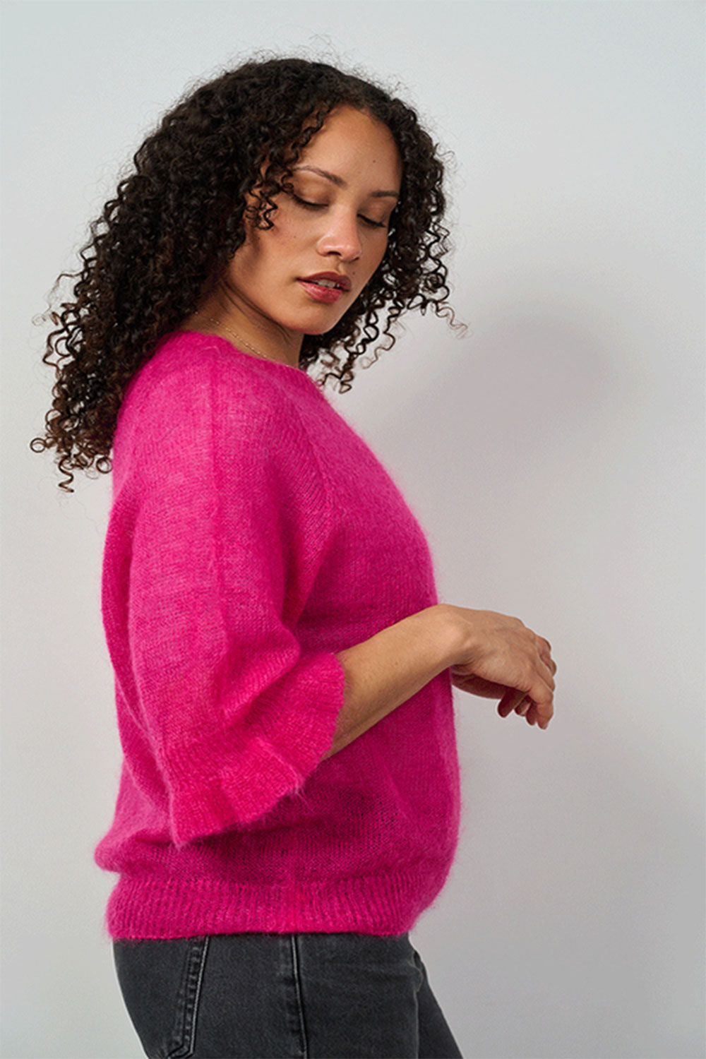 Luella super fine mohair pink jumper