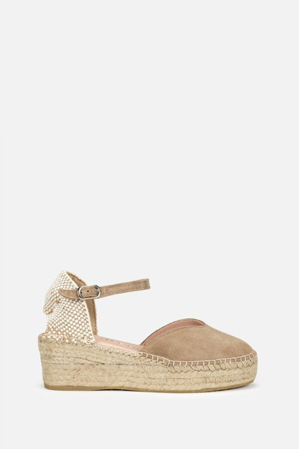 Macarena Java22 Taupe Espadrille side