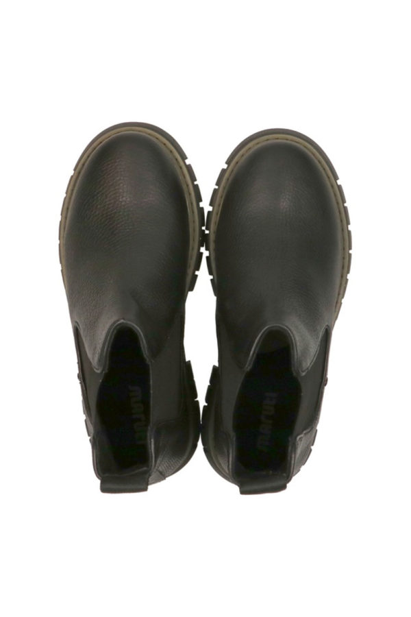 Maruti Black Leather Chelsea Boots