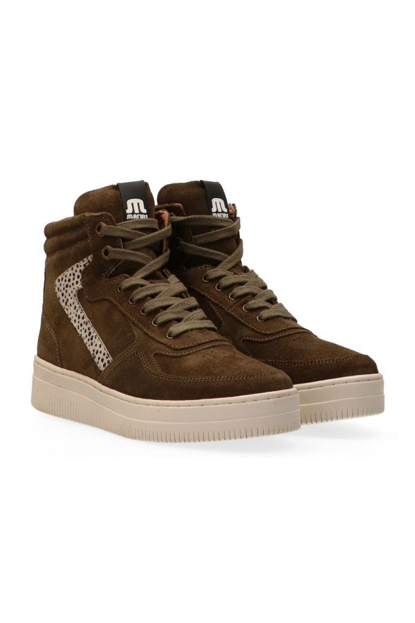 Maruti Kharki High Top Trainers Mona 66.1537.02