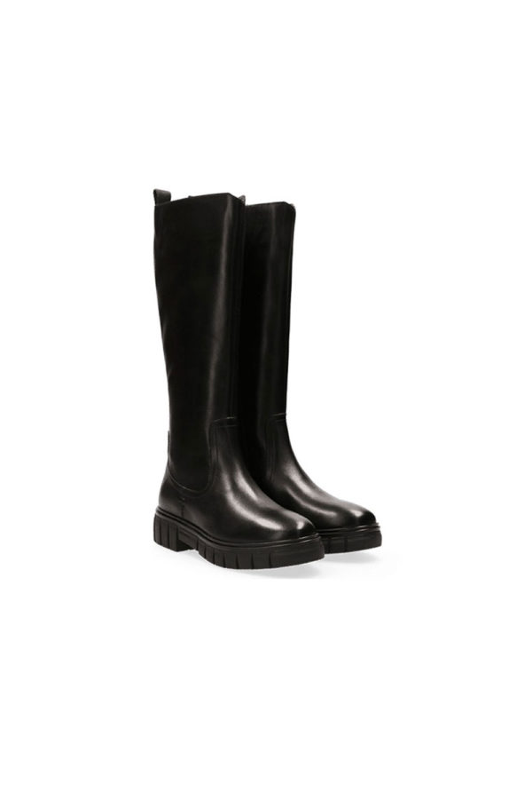 Maruti Thom Tall Black leather boots