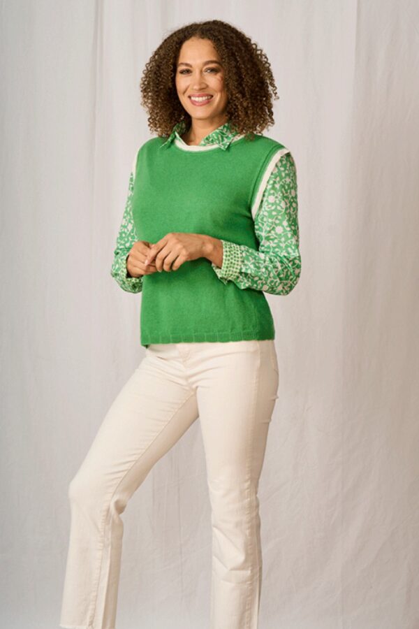 Mimi Green cashmere tank luella