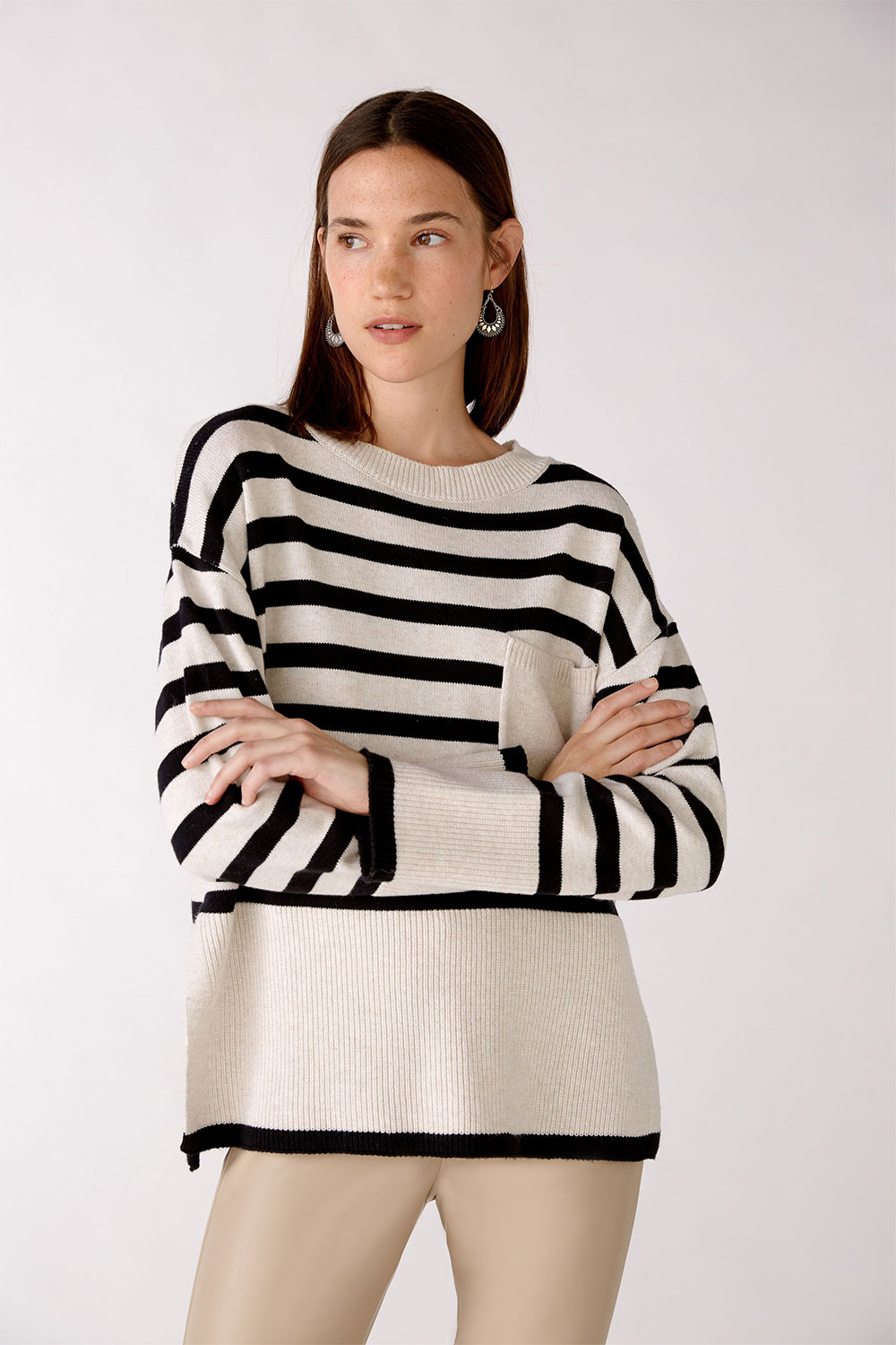 Oui stripe pullover 76771