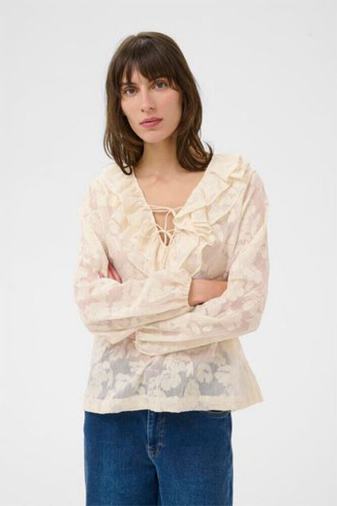 P2 White Frill blouse