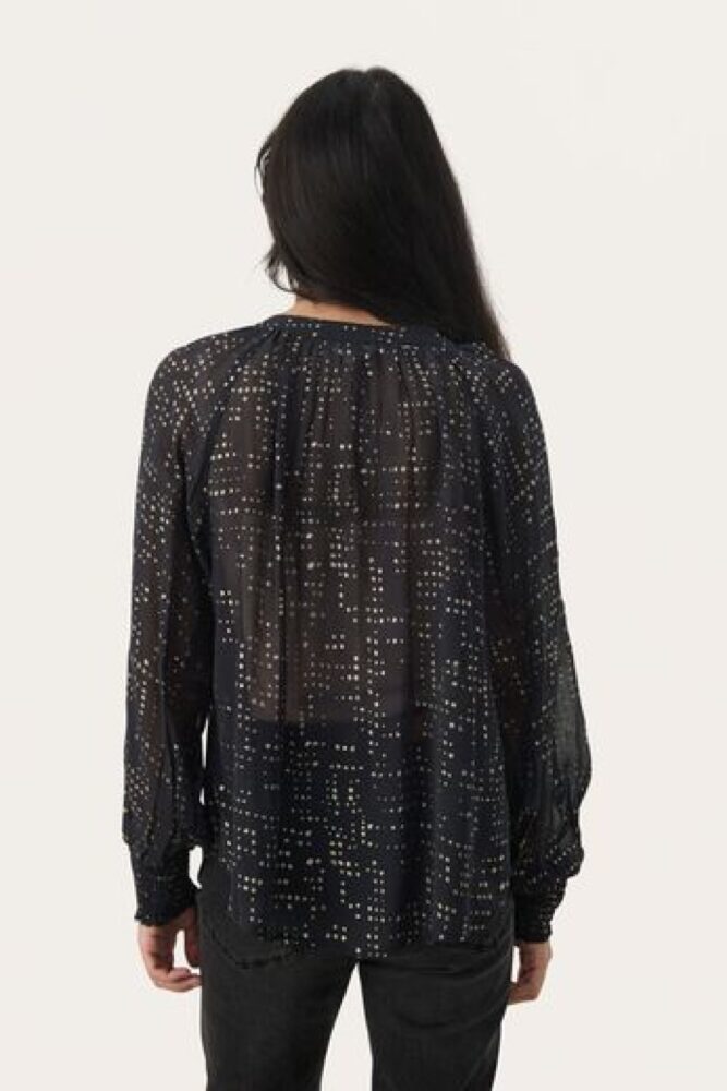 Part two tennie navy blouse1