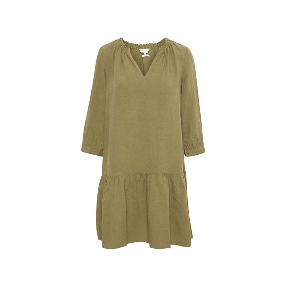 knee length dresses for ladies Part Two- Aminase Linen Dress main image 0